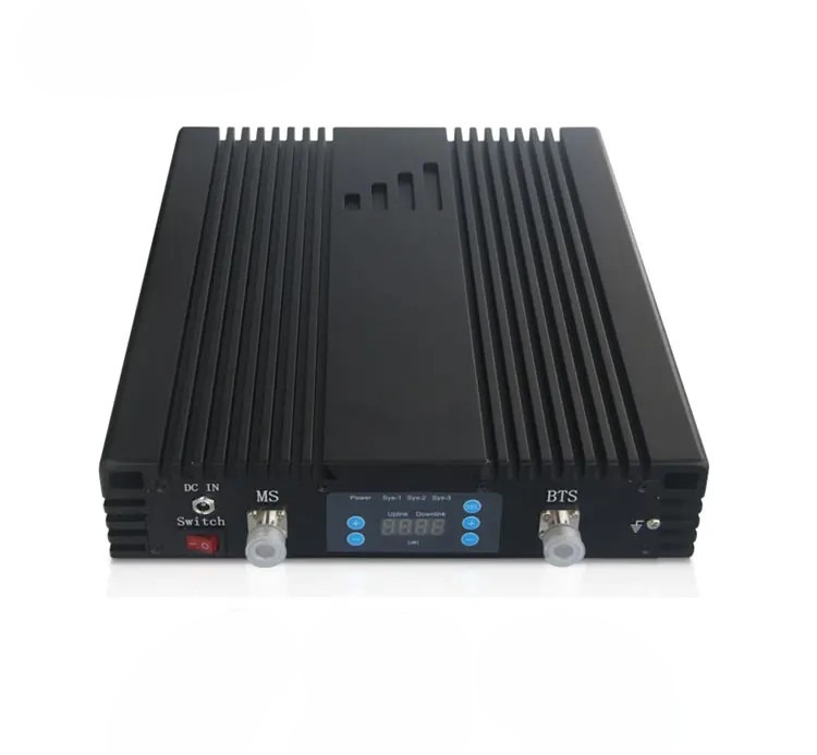 Digital smart mobile booster with LCD display, 70dBm gain, automatically adjusting frequencies