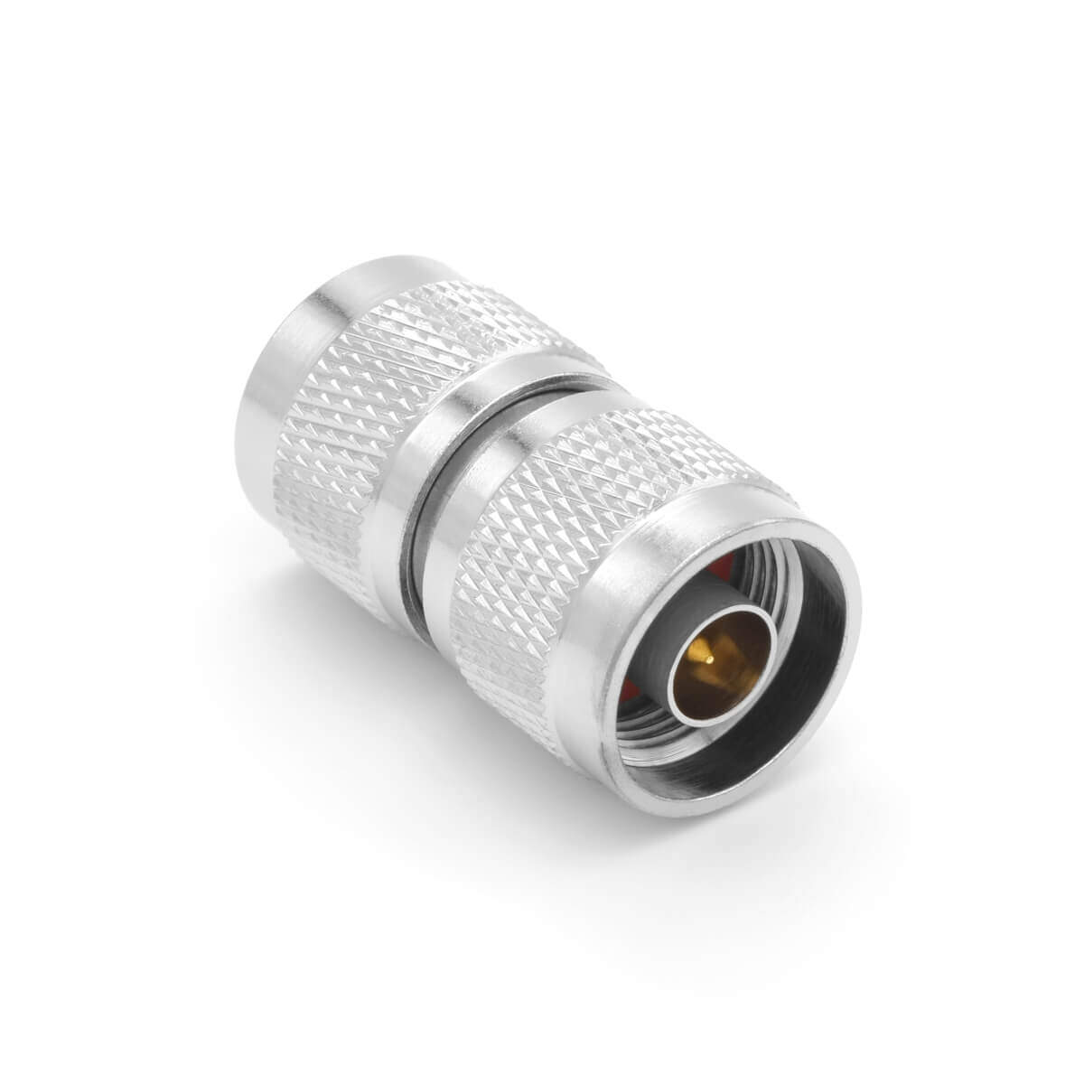 N-male to N-male straight coaxial adapter joiner for low-loss RF cable extension